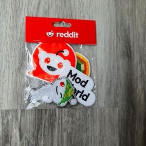 Themed Accessory Patches - Red and White